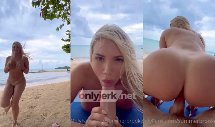 Summer Brookes – Outdoor Creampie On The Beach Video Leaked