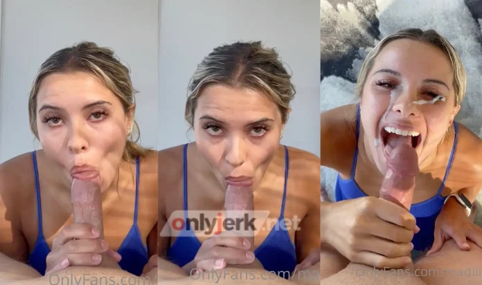 Madiiitay – POV Blue Lingerie Blowjob Video Leaked
