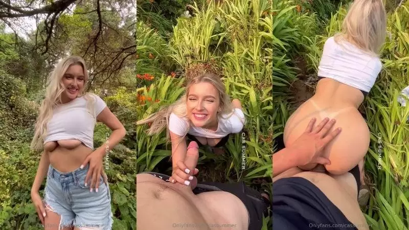 Cas Summer – POV Sneak Sex In The Jungle Video Leaked