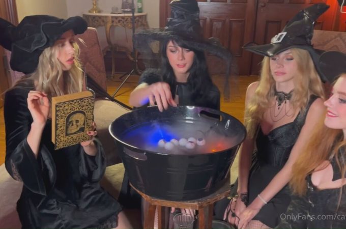 Itsmecat – 5 Girl Witch Orgy Video Leaked