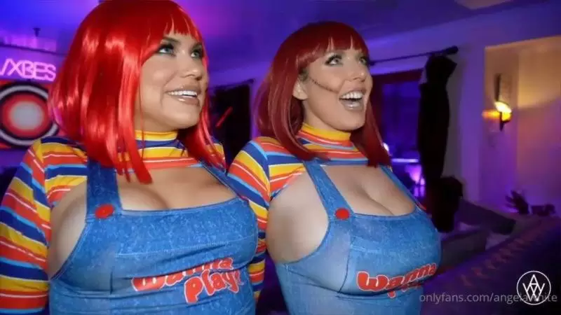 Angela White & Karmen Karma – Dick or Treat Video Leaked