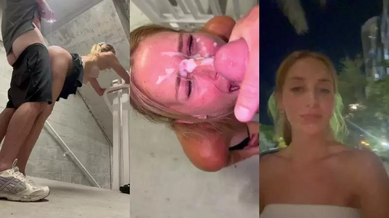 StrawberryShan – Fuck In The Stair Way And Cum Walk Video Leaked