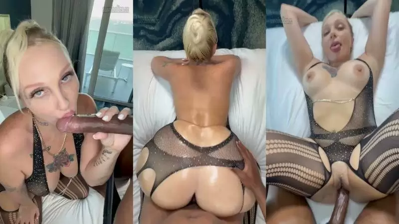 Alexis Andrews – Oiled Huge Booty Rides BBC On Hotel Hookup Video Leaked