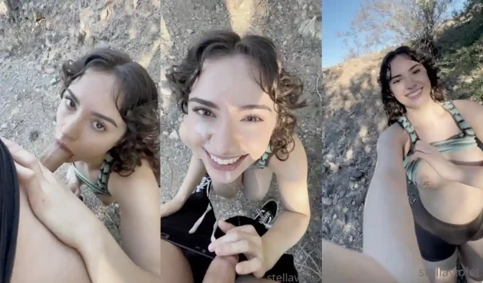 Stella Violet – Quickie Blowjob And Take Facial Video Leaked